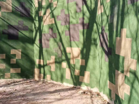 桂林外墙围迷彩喷涂 聚焦工业园区围墙